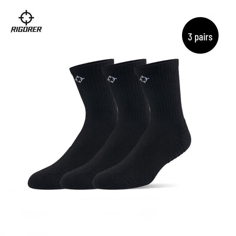 ZunZhe Sports Breathable Anti-bacterial Cotton Mid-calf Socks EU 40