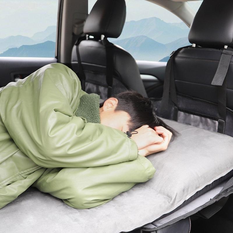Matelas de banquette arrière de SUV Portable Pliable Tapis de couchage avec Pochette de rangement pratique et Maille de protection pour Pêche Camping
