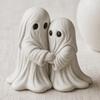 Halloween Hugging Ghost Statue, Resin Ghost Table Ornament, Cute Healing Ghost Statue Desktop Decoration, Healing Ghost Sculpture Art Piece for Home