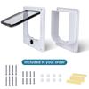 Gattaiola a 4 Vie con Serratura di Sicurezza Installazione Facile Resistente alle Intemperie Chiusura Automatica Gattaiola in ABS Anti Cane