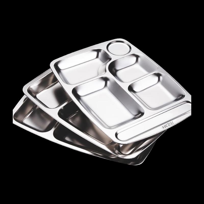 304 Stainless Steel Divided Lunch Plate