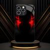 Cool Horror Red Demon Eyes fashion phone cases phone case fundas Glass Phone Case for iPhone 17 16 15 14 13 12pm Pro Plus