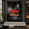 Personalized Wall Tapestry,David Bowie Custom Text, Soft Fabric Wall Art For Indoor Decoration