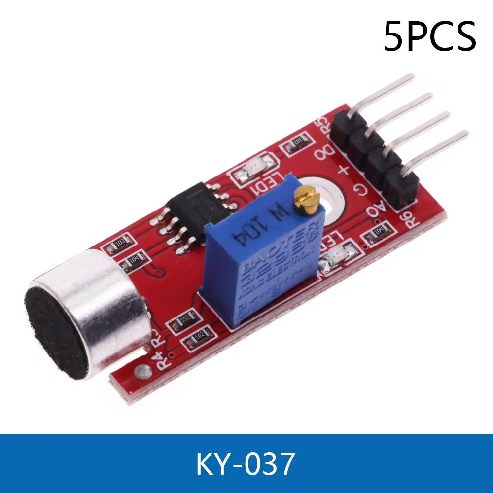 5/10PCS Microphone Voice Sound Sensor Detection Module For Arduino AVR PIC Analog Digital Output Sensors KY-038 KY-037