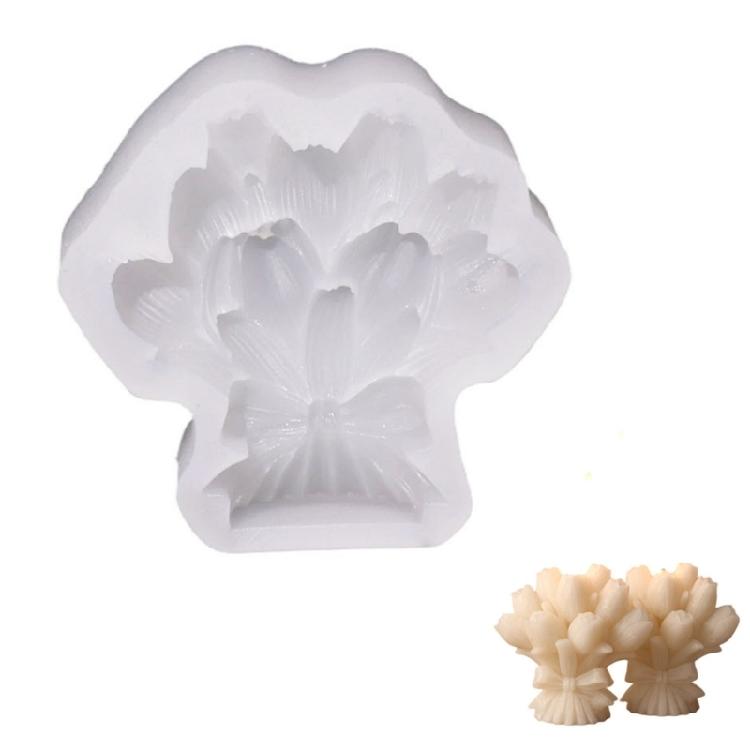 

Food Grade Silicone Candle Mould For Tulips Bouquet Aromatherapys Craft Tool for Family Activity and Weddings 1