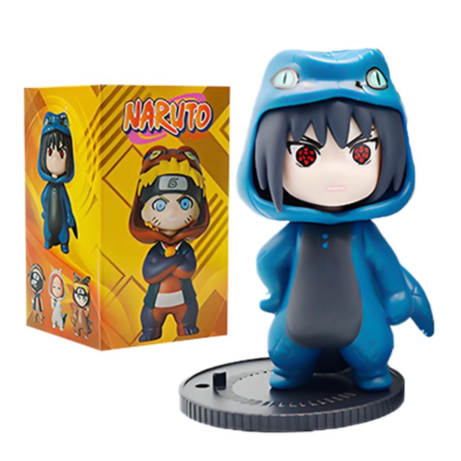 Anime 9pcs/set Naruto Figures Model Naruto Sasuke Kakashi 8cm Doll Costume Design PVCToys Dolls Kid Gift