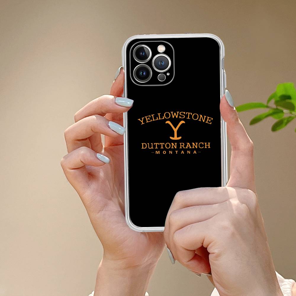 Y-Yellowstone Logo Fit For IPhone 16 15 Promax Phone Case IPhone 14 11 12 High End 13 Pro Silicone