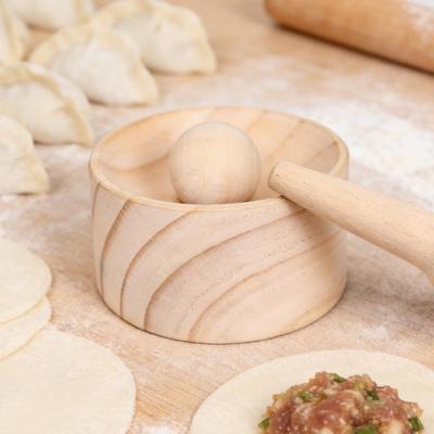 Presă din lemn pentru făcut găluște, Instrument din lemn pentru modelat și bilă, Presă manuală pentru aluat, Instrument de rulat plăcinte de mână, Aparat rapid pentru făcut foi de găluște