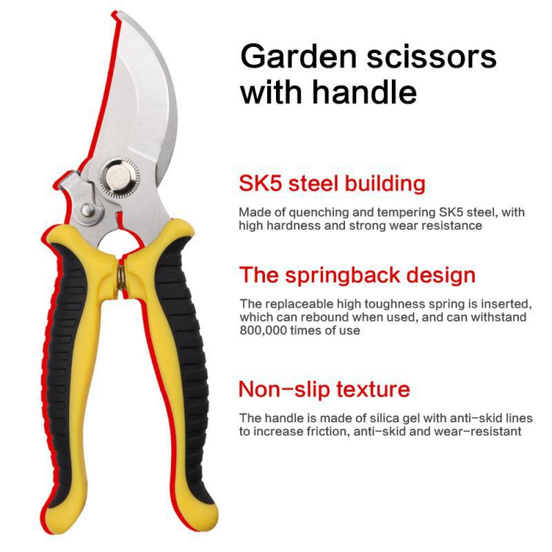 Pruner Garden Scissors Professional Pruning For Fruit Tree Pruning Labor-Saving Flower Tree Clippers Trimming Fruit Branch Grafting Tools