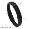Trendy Leather Bracelet Homme Punk Men Bangle Gift For Husband Hiphop Rock Charm Braclet Pulsera Hombre Mirco Magentic Brazalete