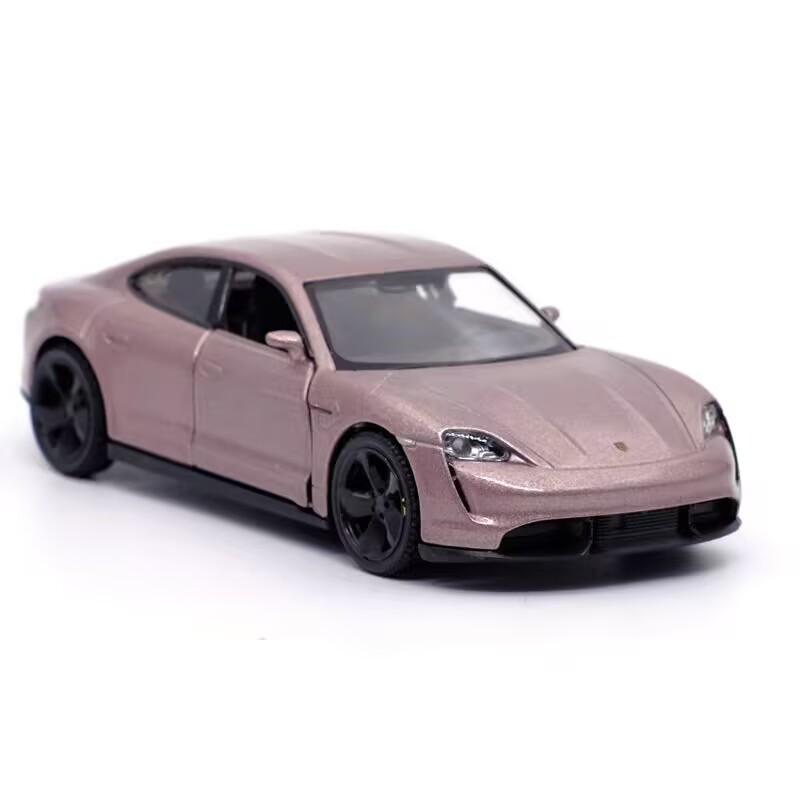 Porsche Taycan Turbo S 5 Inch Metal Car Simulation Exquisite Diecast & Toy Vehicle RMZ City 1:36 Alloy Model Birthday Gifts