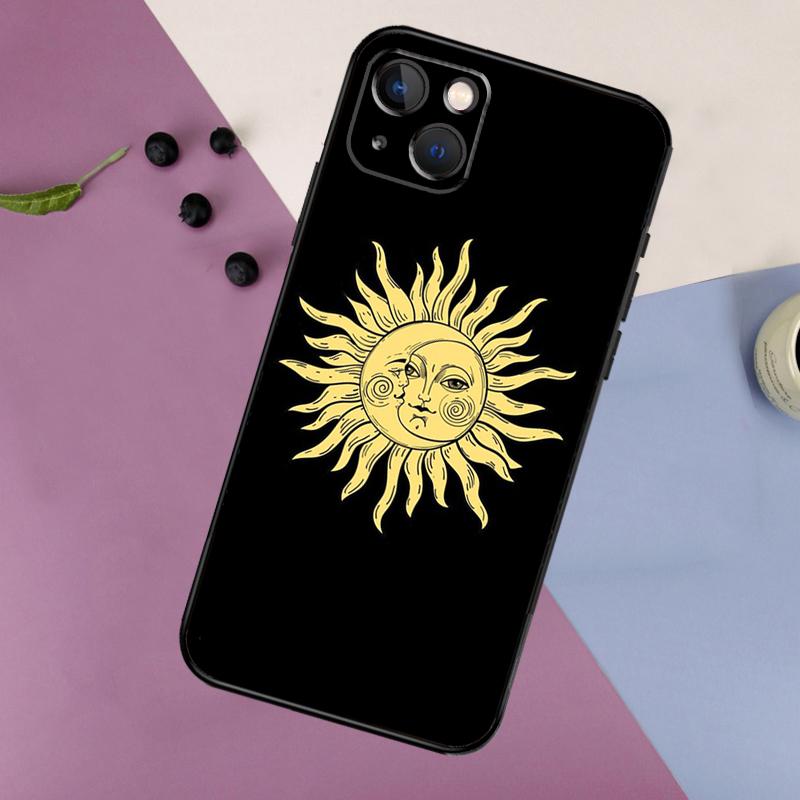 Sun Moons Star Signs Celestial Silicone Case For iPhone 17 15 14 13 11 12 Pro Max 16 Plus 12 13 Mini 16e 17 Air Back Cover