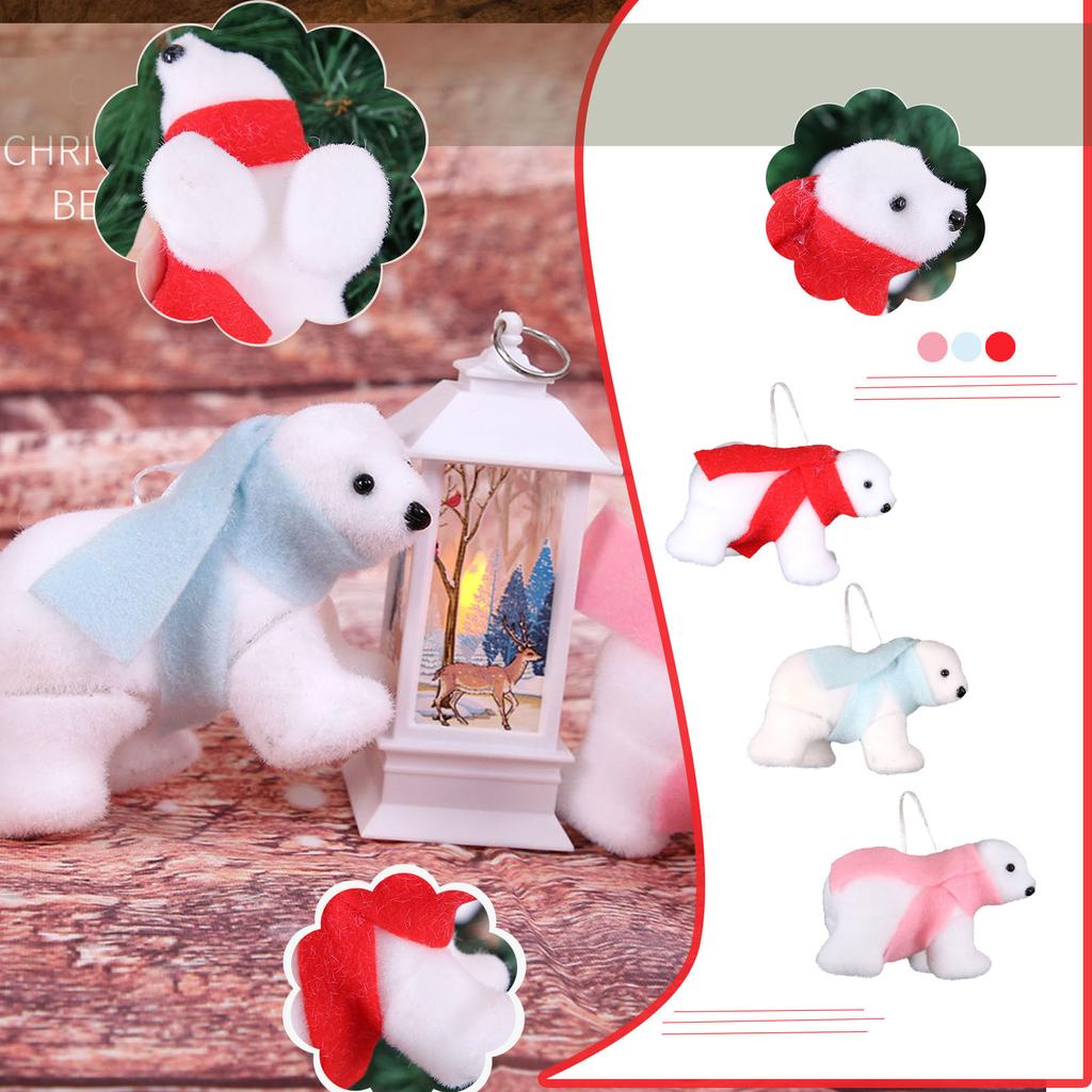 Christmas Tree,  Collar, Baby Bear Pendant Christmas Decorations