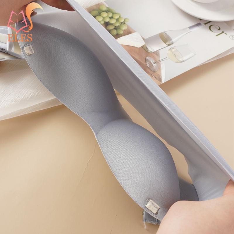Podprsenka bez ramínek pro ženy, push-up spodní prádlo bez kostic, neklouzavá, bandeau podprsenka