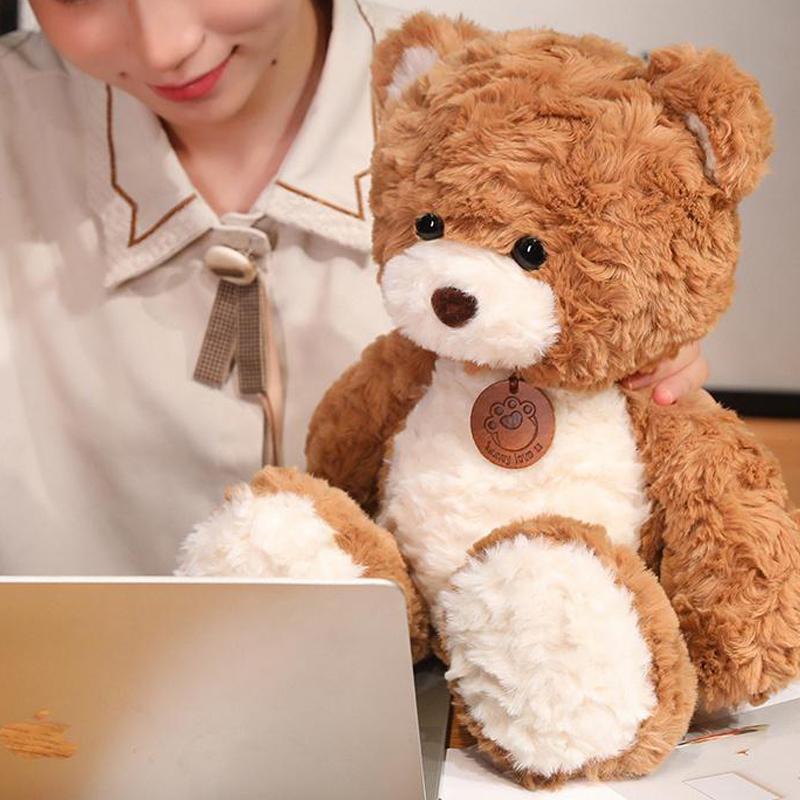 35Cm Cute Fluffy Fox Plush Toy Soft Cartoon Orange Foxes Stuffed Doll Baby Appease Children Birthday Gift