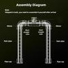 DIY High Transparent Aquarium Filter Double Rain Spray Bar Outflow Pipe Acrylic Rain Shower Outlet Tube Fish Tank Accessries New