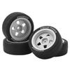 4PCS RC Tire Wheel Rubber Plastic Shock Absorb Easy Install Durable RC Car Parts for TT01 TT02 XV01 1 10 Racing Car