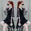 Chiffon dress women's summer new gentle super fairy cold wind thin mesh medium and long summer skirt