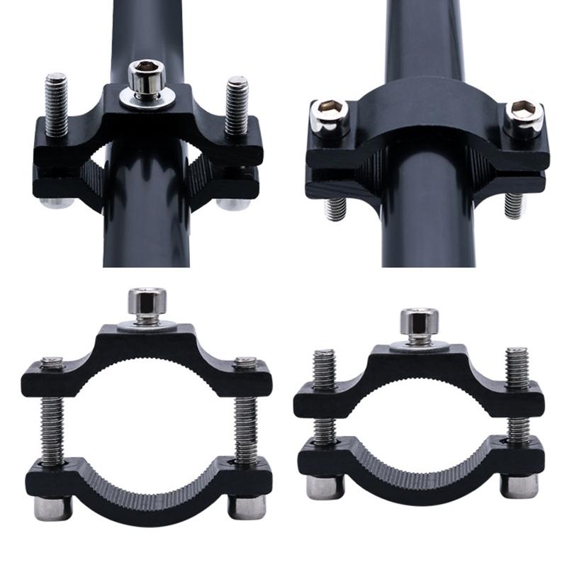 Handlebar LED Front Light Holder Clip Bicycle Flashlight Torch Mount Bike Access