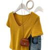 V-neck Fitted T-shirt for Petite Ladies, A Unique and Special Top for Short People