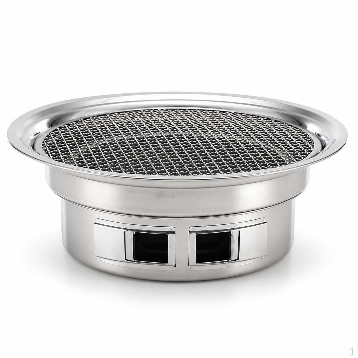 Stainless Steel Korean BBQ Grill Round