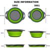 2025 Foldable Silicone Colander Fruit Vegetable Washing Basket Strainer with Handle Strainer Collapsible Drainer Kitchen Tools