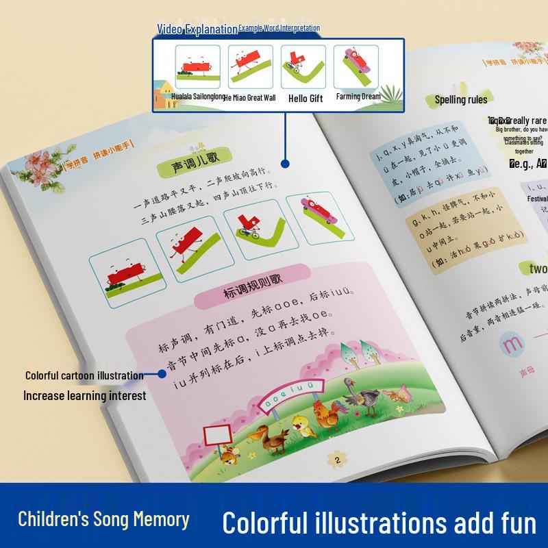 Learn Pinyin: Early Childhood Pinyin Reading and Training Book for First Grade