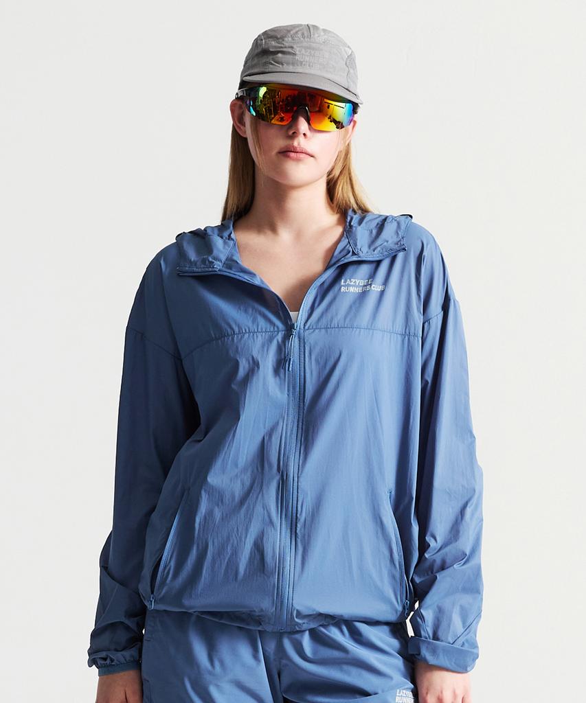 Lazybee [Summer] Ultralight Packable Air Glide Reflect Windbreaker Jacket W Blue