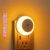 EU UK Plug Sensor Control Lamp Energy Saving Motion Sensor Light Plug In Night Lamp  Bedroom