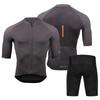 Mens Cycling Jersey Bib Shorts Set Breathable Quick-Dry Mountain Bike Apparel Outdoor Sports