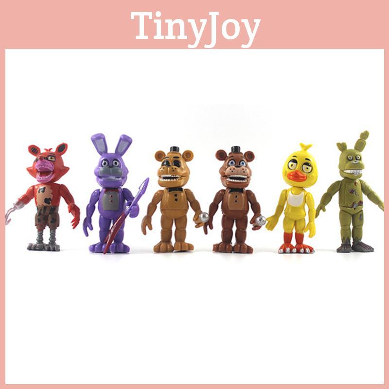 Five Fnaf 6pcs Nights At Freddys Action Figures Mini Figurines Gift Fans