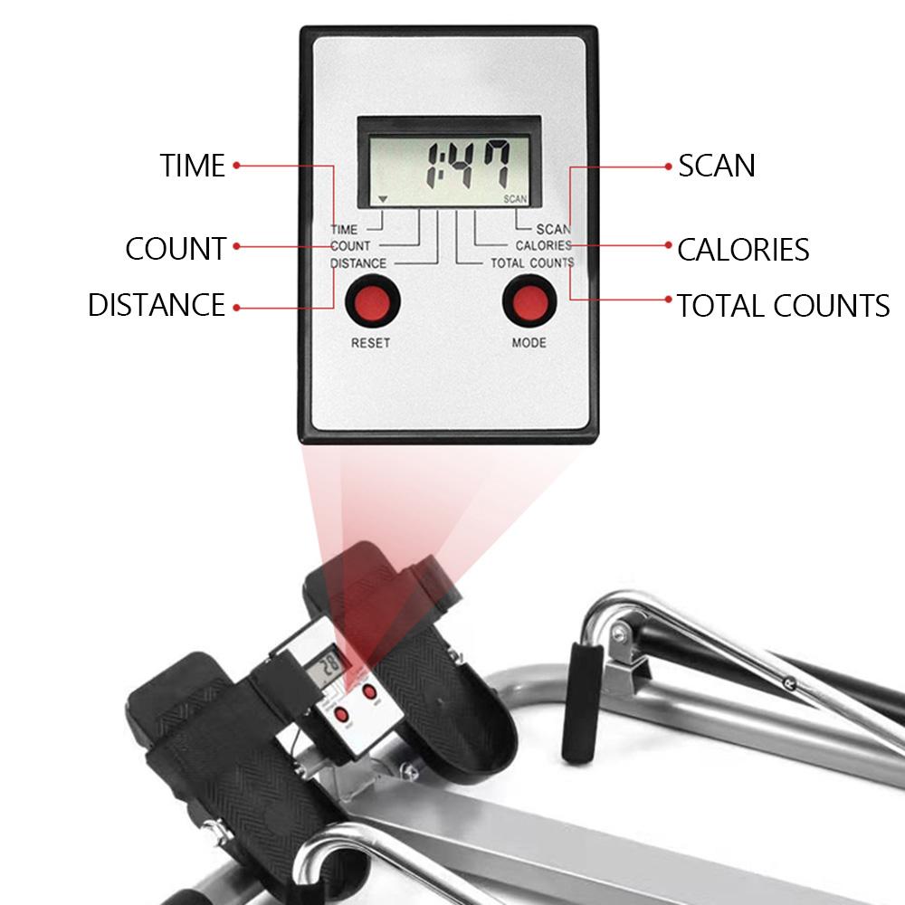 Heimtrainer Verstellbarer Rudergerät Rower Doppelte Hydraulische Widerstand