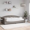Vidaxl Sofa Z Materacem Do Spania, Kolor Taupe, 100X200 Cm, Tkanina