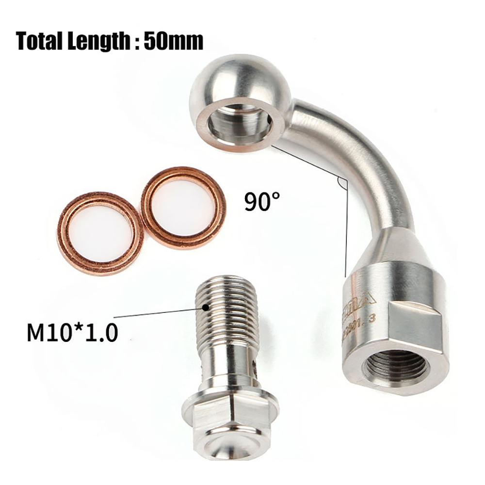 Motorcycle Brake Fluid Hose Extension Bracket Tubing CNC 304 Stainless Steel Universal M10 Brake Hose For RCS Spare Accessories