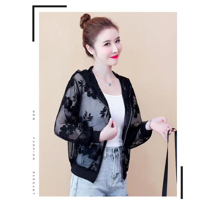 Summer New Style Lace Thin Hooded Short Sunscreen Clothes Women