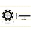 A1A2 Durability Double Side Golf Marker Multifunctional Light weight Golf Putting Aid