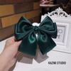 Large Bow Hair Clip for Ponytails - Double Clip for Women & Kids