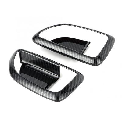 2pcs Carbon Fiber Style Inner Door Handle Trim Fits for Hyundai Grand Starex H1  Car
