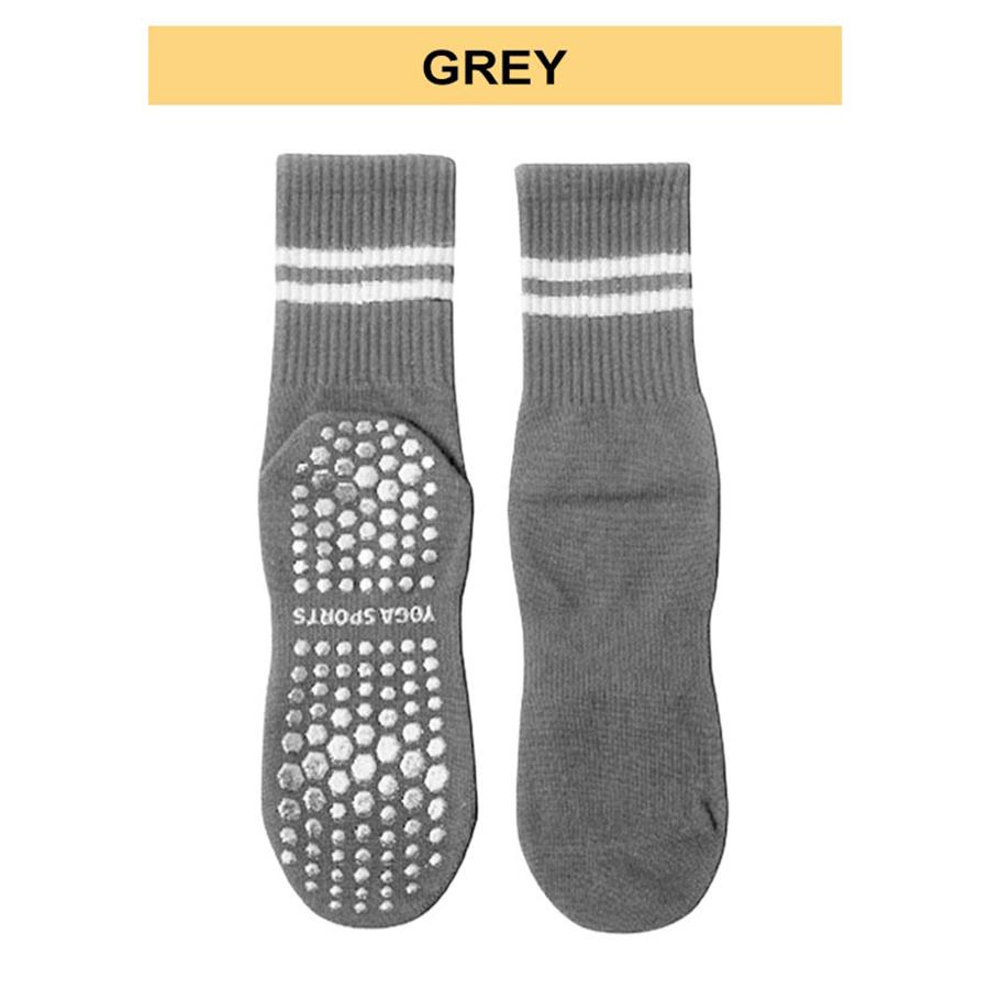 PERFECT FIT  Elastic Anti Slip Grip Bottom Yoga Socks Zumba Pilate Football Soccer Running Soft Cotton Stocking Stokin