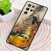 Płomienie Muzyczne Gitara Basowa Silikonowe Etui Na Telefon Dla Samsung Galaxy note 10 pro S26 S25 S24 S23 S22 S21 Plus S25Ultra Capa Pokrowiec