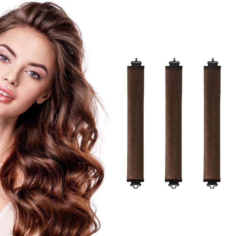 Heatless Foam Hair Curlers: Large Wave Sleep-in Rollers with 3 Hooks