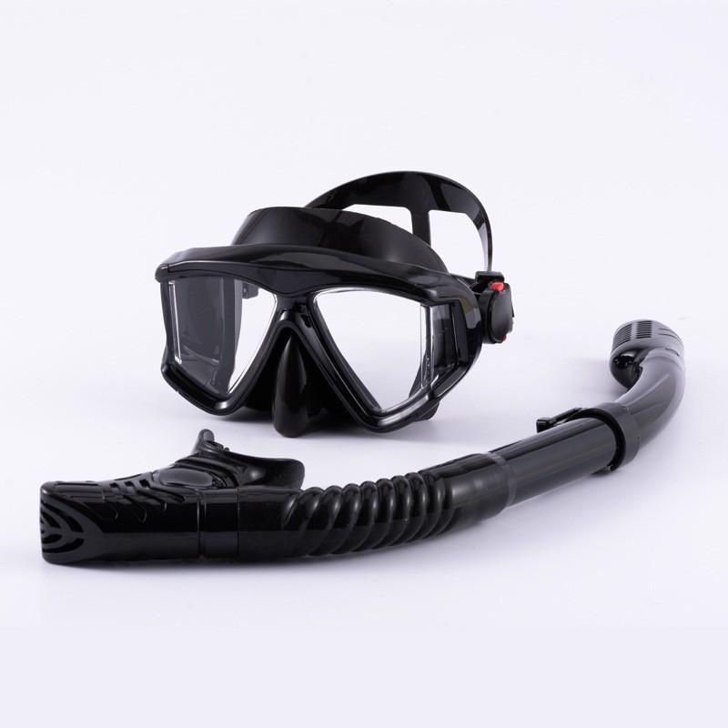 Snorkel Mask Set Silicone Scuba Diving Gear Anti-Fog Swimming Goggles Snorkeling Freediving