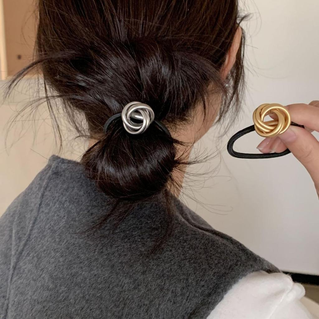 Fuyunohi Hair Stylish Hair Accessories for Decorative Hair Set of Adult Hair Stylish Korean Bun Fashion Accessories Ties, Adults, Non-Staining, Ties,