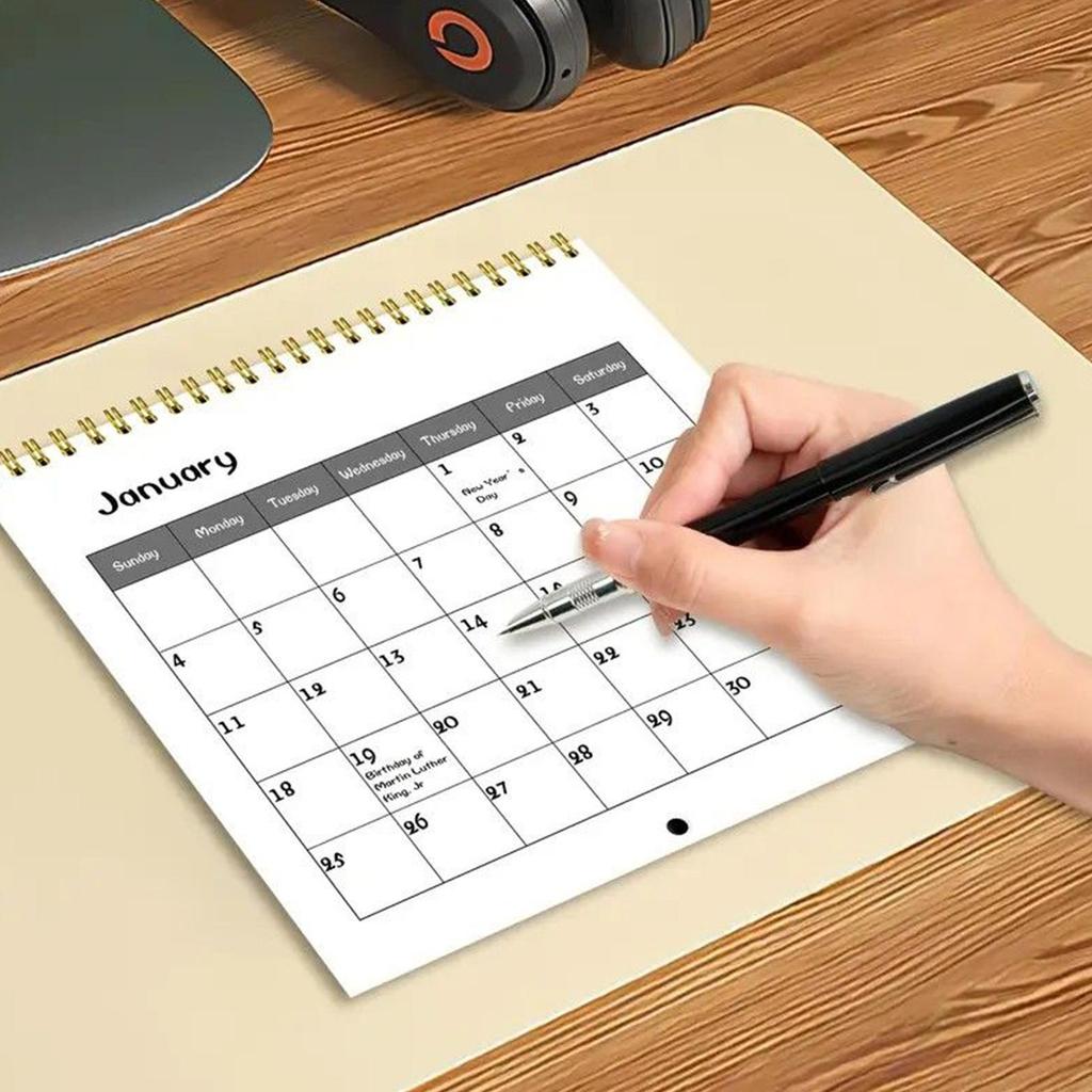 2026 Cute Cat Calendar Planner With Monthly Layouts January To December, Birthday & Holiday Gift ,Christmas, Halloween