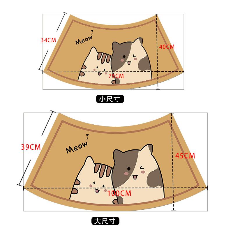 Kreskówkowa Domowa Mata Podłogowa do Łazienki Ziemia Okrzemkowa Chłonna Miękka Mata Drzwi do Toalety Wachlarzowa Zakrzywiona Szybkoschnąca Antypoślizgowa Mata Pod Stopy