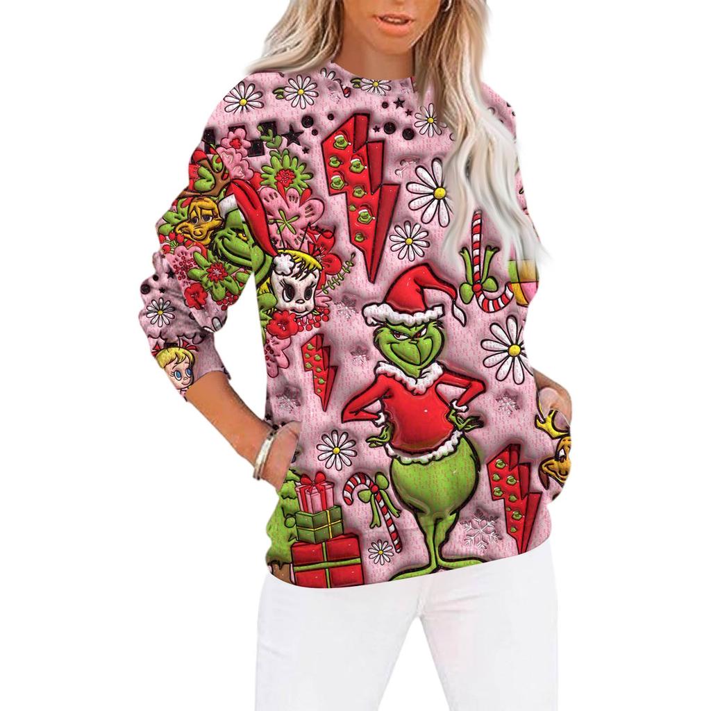 Christmas Sweatshirts For Women Sweater Cute Shirt Fall Pullover Top