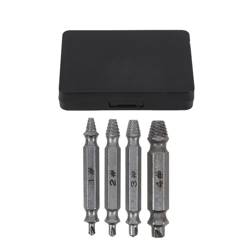 

Damaged Screw Extractor Drill Bit 4/6 PCS Set Stripped Broken Bolt Remover Hand Removal Tool For Damaged Fastener Accessory