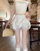 Women's Black Puffy High-Waist Ballet Skirt - Summer 2025 Fashion, Anti-Exposure