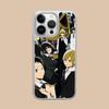 Anime Durarara Phone Case for iPhone 17 16 15 14 13 12 11 Air Pro Max Plus Electroplated Silver Cover