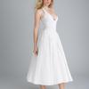 2026 Spring Women's Solid Color V-neck Halter High-waist Dress: Elegant & Sexy European/American Style